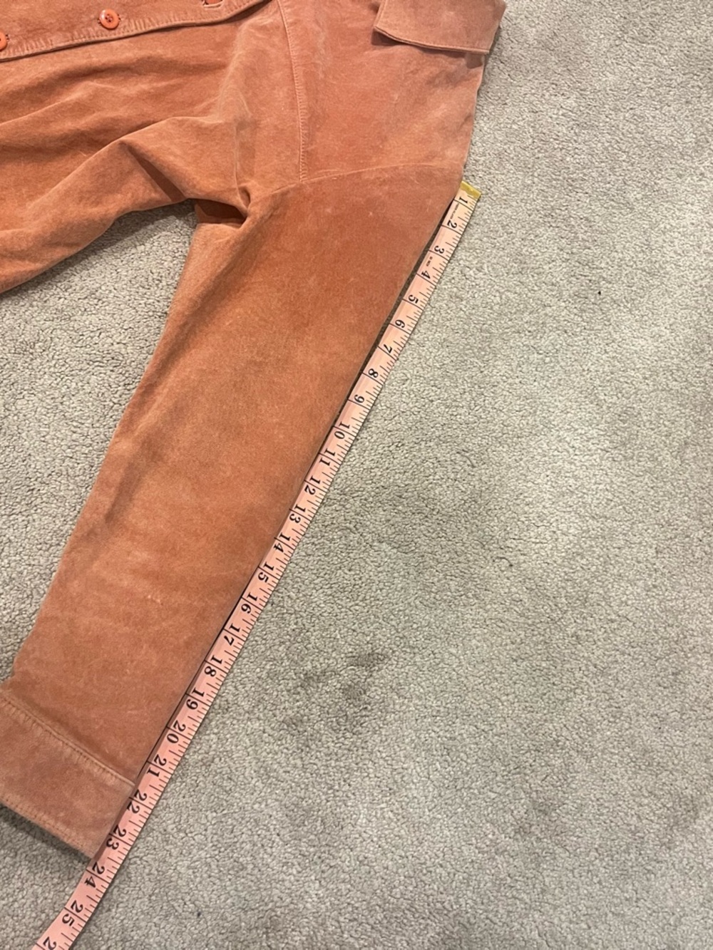 Pendleton Suede Button-Front Jacket in Warm Rust - Picture 7 of 8